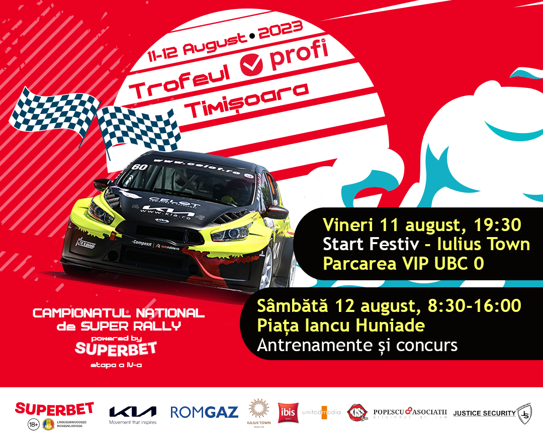 Super Rally, startul festiv va avea loc la Iulius Town. Fanii pot să-și întâlnească favoriții înainte de cursă